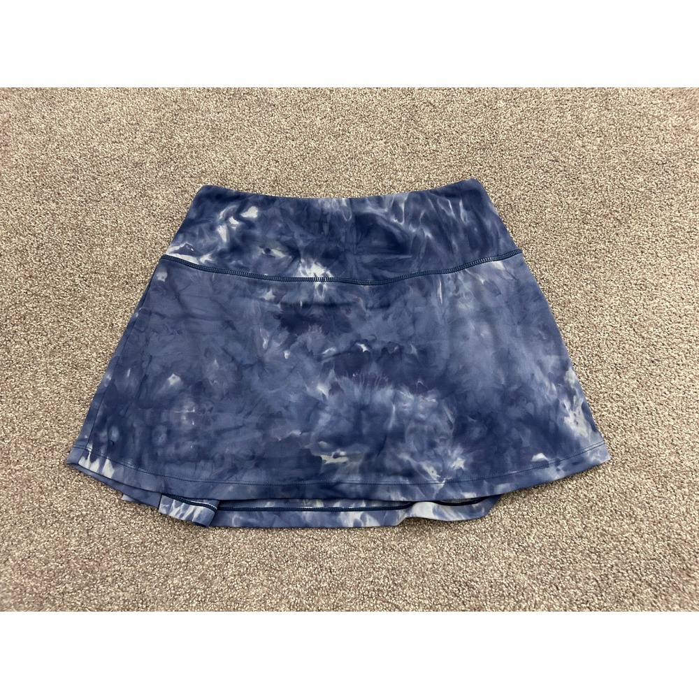 Soothfeel Athletic Skort Womens Small Blue Tie Dye Excellent Zipper Pocket Skirt